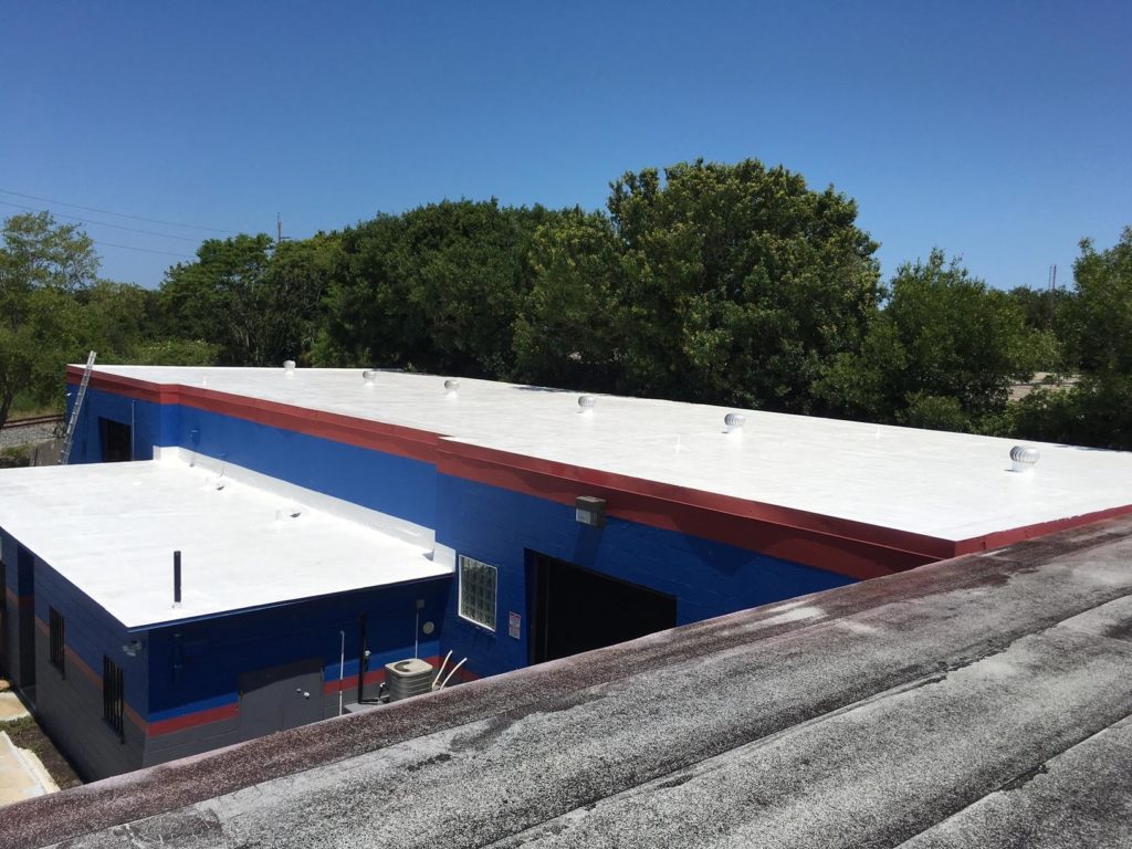 commercial flat roof