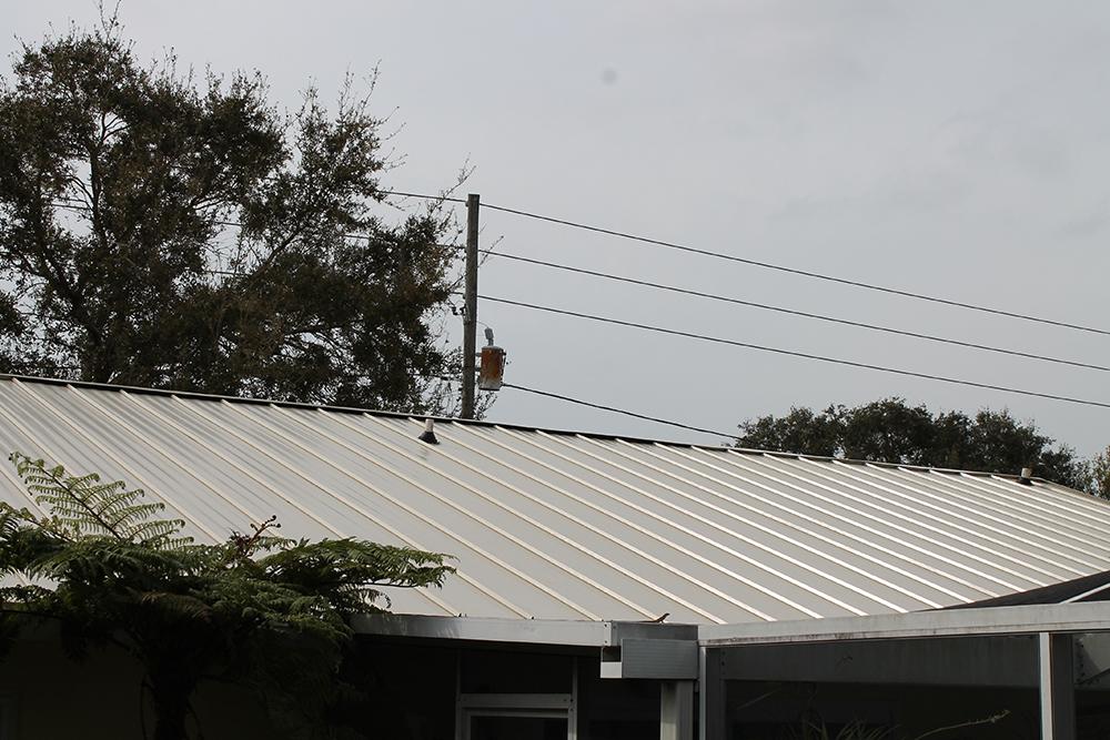 metal roof replacement on a house