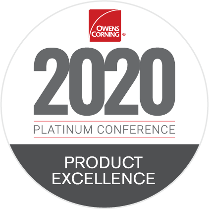 Owens Corning 2020 Platinum Conference Product Excellence