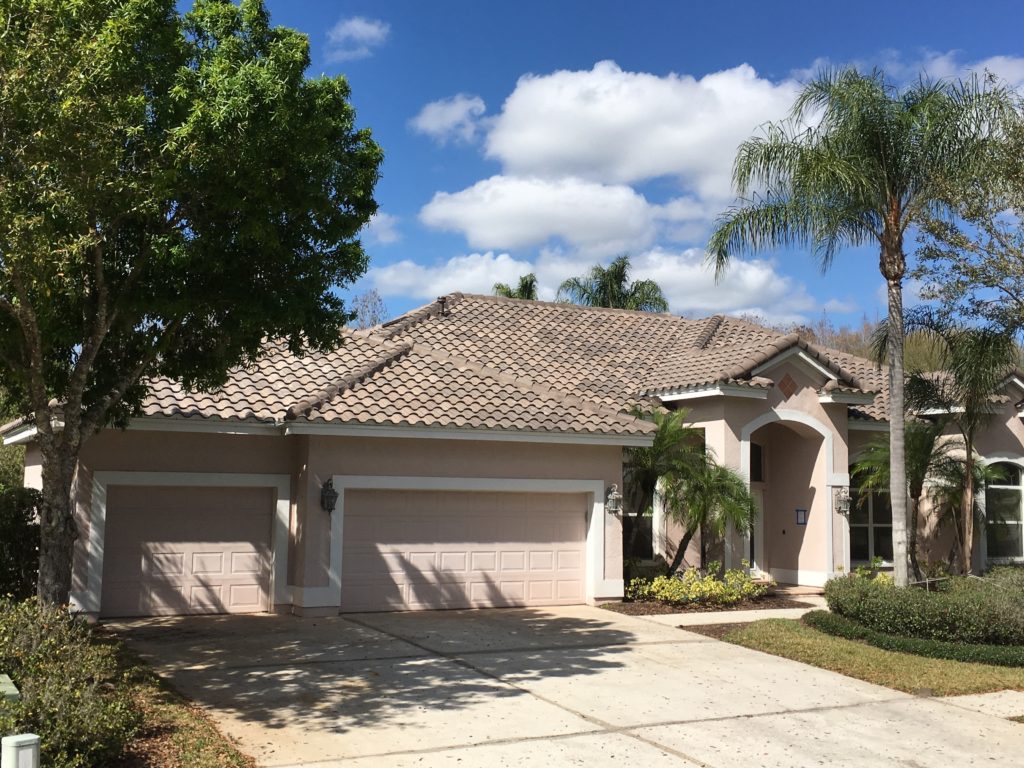 Florida home with a new tile roof