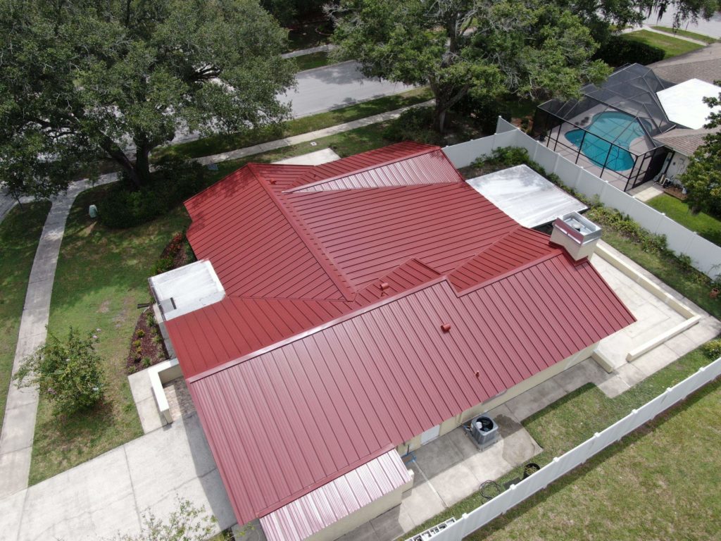 metal roof back view