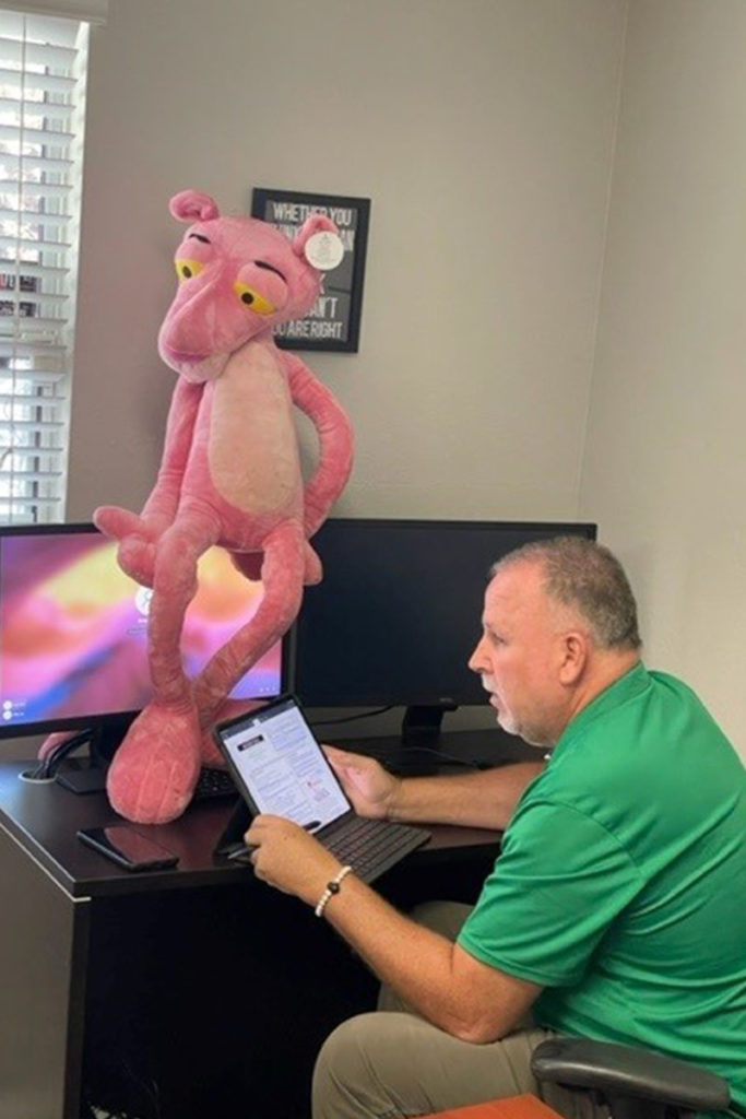 Pink Panther and Brian