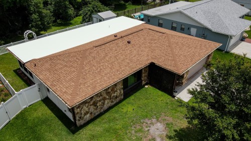 tile and flat roof project