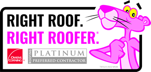 Owens Corning Platinum Preferred Roofing Contractor Certificate