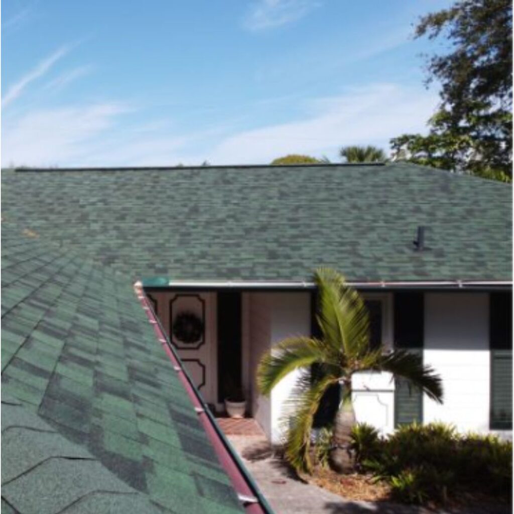 Florada Home with new asphalt roof replaced by Westfall Roofing