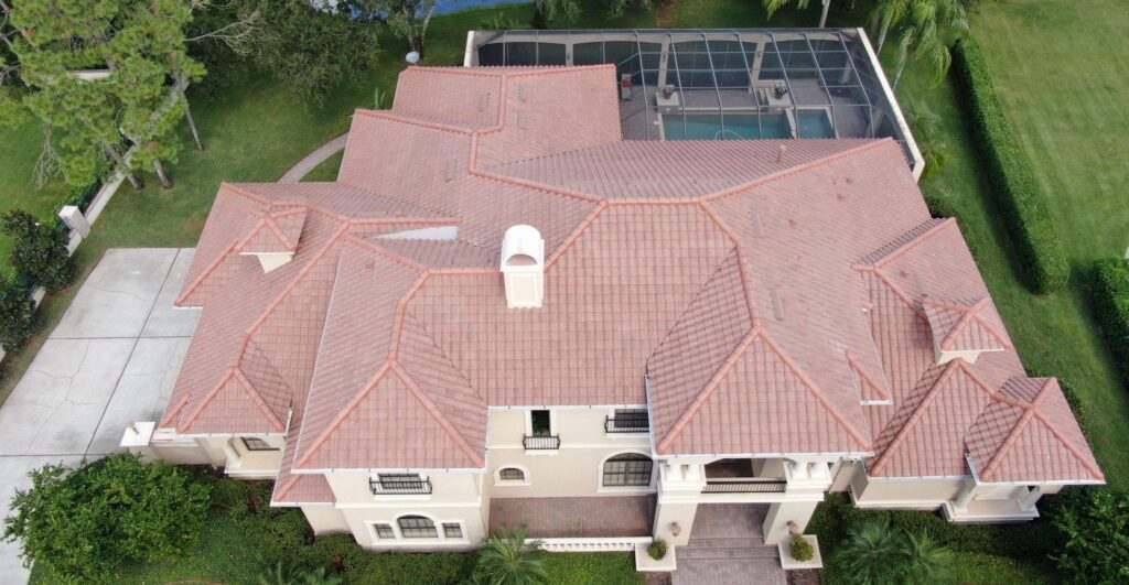 Completed Tile Roofing Project In Avila Florida by Westfall Roofing, Video Below