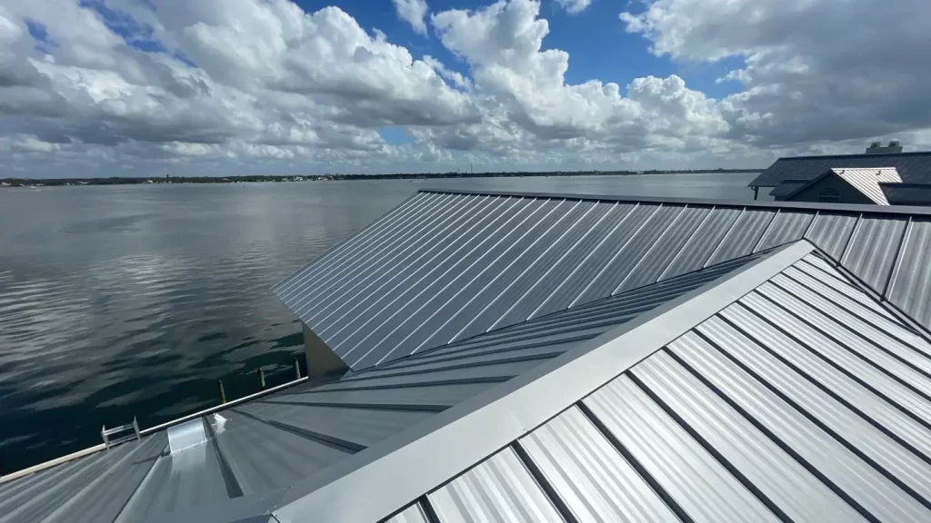 Boat House With new metal Roof