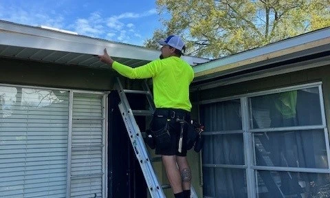 Westfall Roofing Installing New Fascia