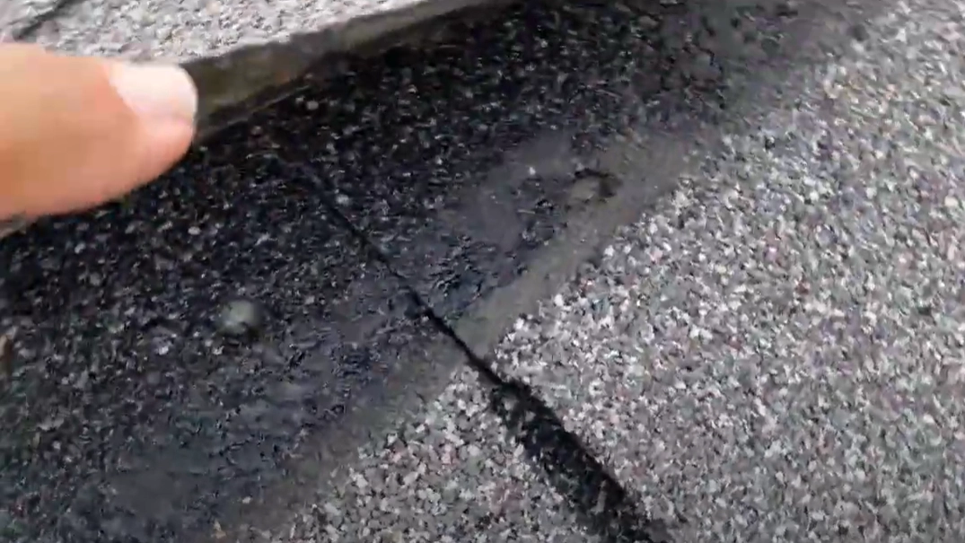 Image of Loose shingles From Video
